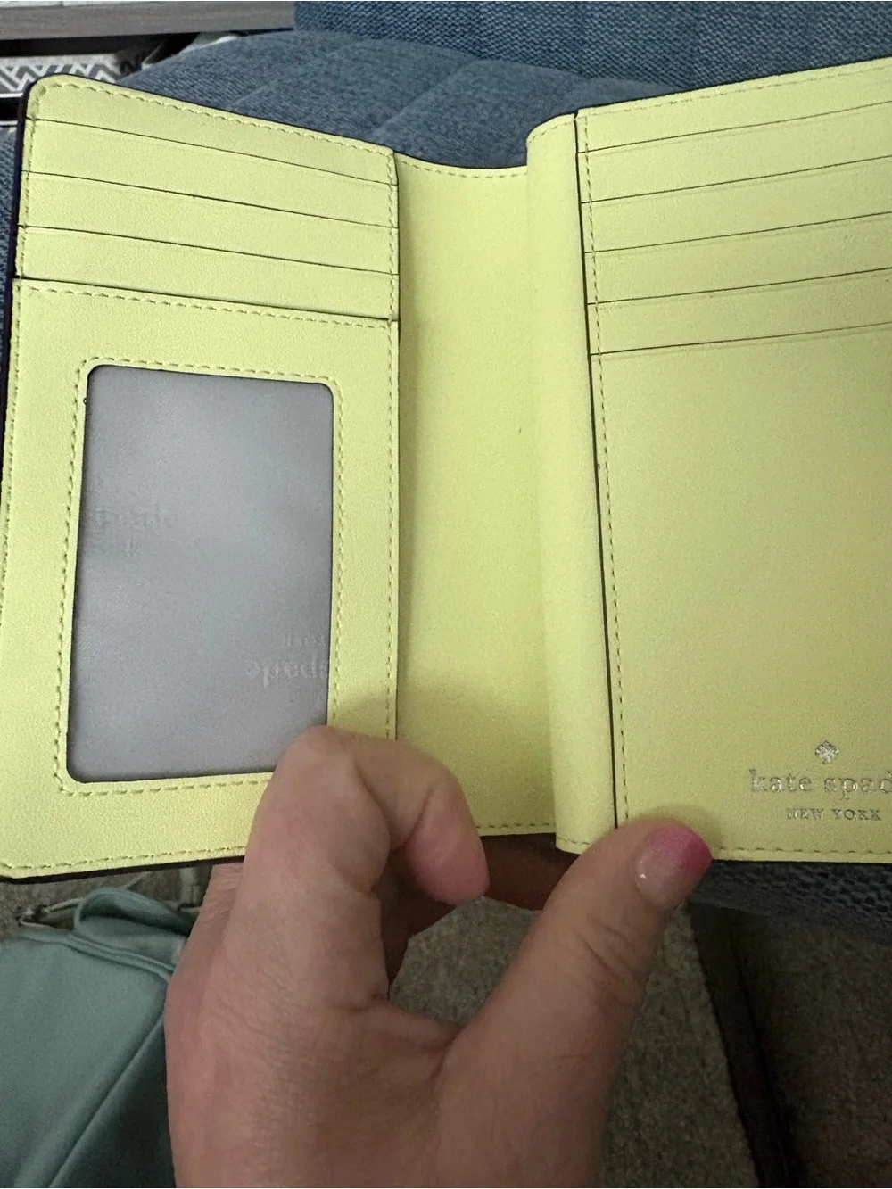 kate spade Carter nylon cargo messenger bag and matching medium bifold wallet